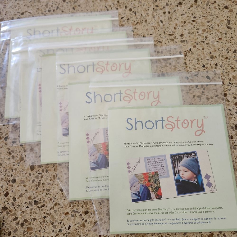 Creative Memories ShortStory Card Set Bundle Of 5